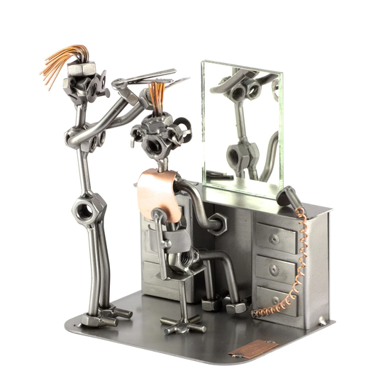 Hairdresser with Mirror Screw Man Ridenour