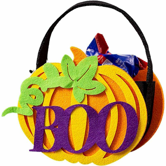 Candy bag halloween trick or treat candy bag non woven bag pumpkin candy bag candy alphabet pumpkin -