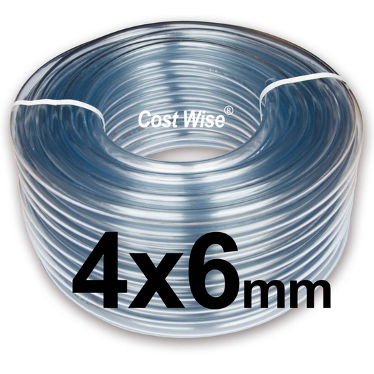5m 4*6mm clear aquarim airline,non kinking guarenteed!