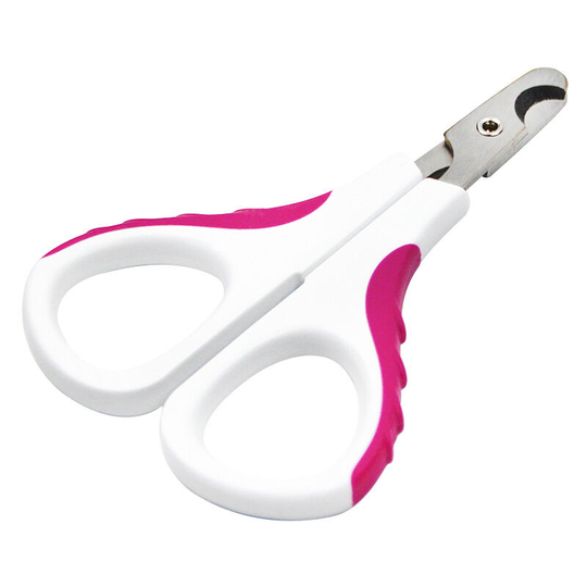 Professional Cat Claw Clipper, Nail Clipper for Puppy Rabbit Bird and Small Animals, Stainless Steel Nail Scissors,Red Flat Head