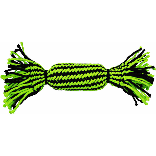 Knot-N-Chew Rope Dog Toy (l-xl) (Green/Black) - Green/Black - Jolly Pets
