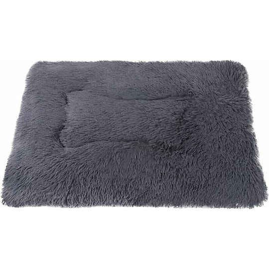 Machine Washable Dog Mat Double Sided Dog Bed Cover Applicable Pet Bed (s 56/36CM, Dark Gray)