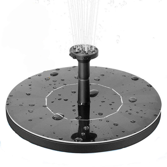 Solar Fountain 16cm Solar Fountain Water Pump Garden Outdoor Classic Round Floating Water Landscape Bird Bath Fountain