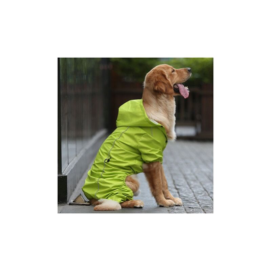 Pet Large Dog Waterproof Exterior Waterproof Clothing Combination Cape For Small Big Dogs Overalls Rain Coat (m)