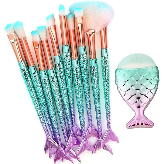 Makeup Brushes - 11 Pcs Unicorn Makeup Brushes Makeup Brush Kit Makeup Brush Foundation Eye Shadow Eye Face Powder Cosmetics Brush
