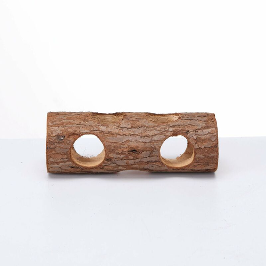 Pet Hamster Gerbil Natural Wooden Tunnel Bird Cat Rabbit Toy Puppy Supplies. 20cm