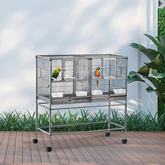 Keiser 102Cm Steel Flat Top Floor Bird Cage with Wheels