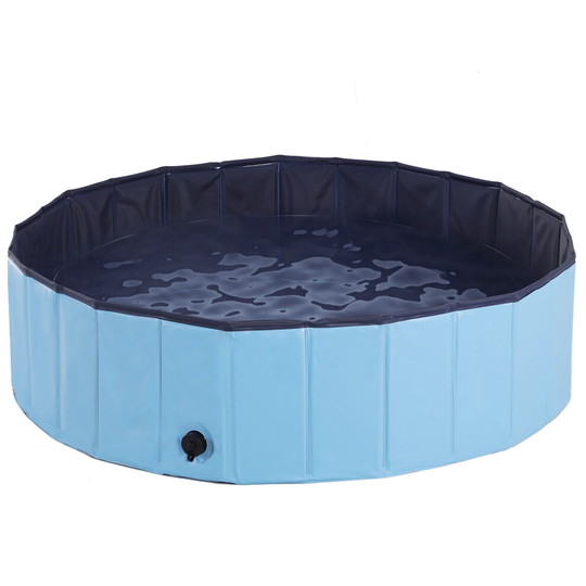 PawHut Pet Swimming Foldable Bathing Tub Padding Pool Dog Cat Puppy