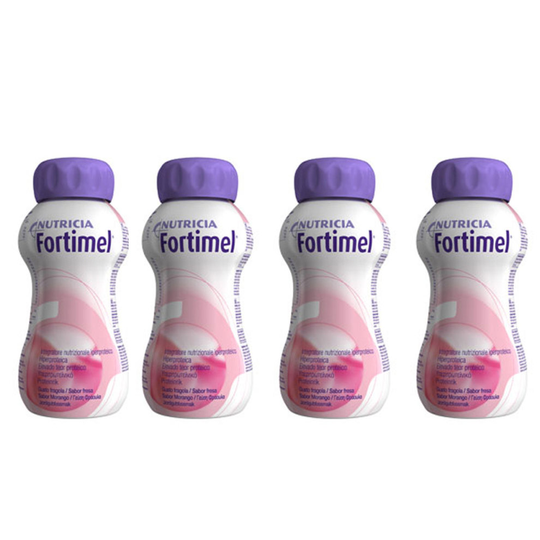 Fortimel Protein Supplement Strawberry Pack 4 x 200ml