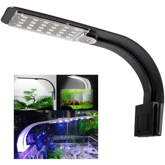 Lumiere Aquarium led Lamp White and blue nano clip-on lighting for fish plants 23-50 cm