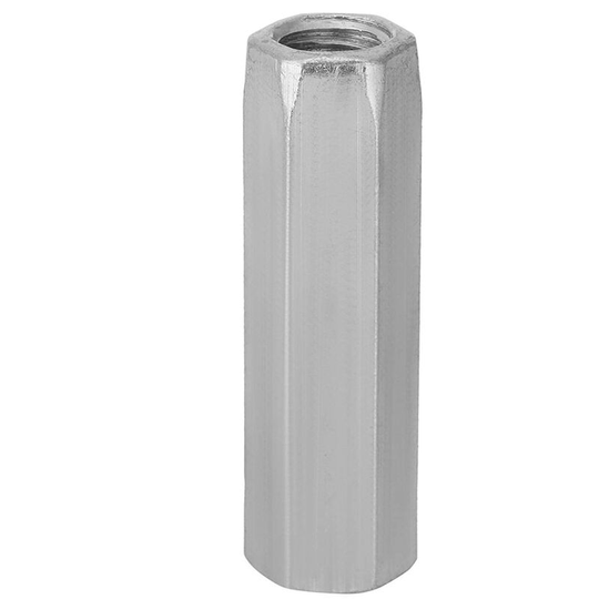 Joorrt - Hex Coupling Nut, 5 Pcs Zinc Plated Steel M10*40/50 Long Hex Thread Nut Threaded Fasteners(M10*50*14)