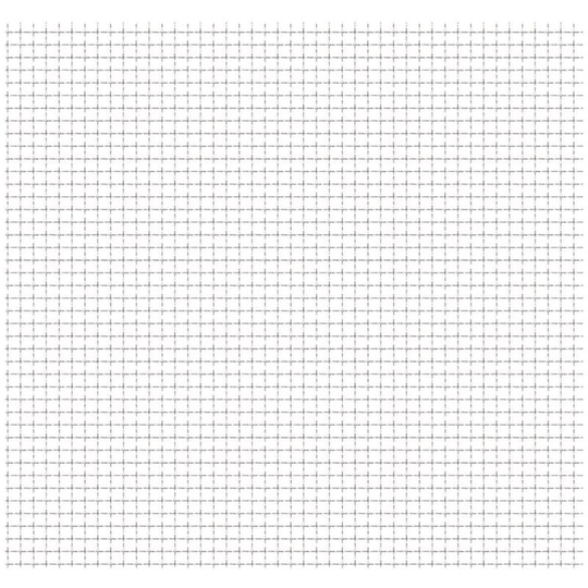 Crimped Garden Wire Fence Stainless Steel 50x50 cm 11x11x2 mm Vidaxl Silver