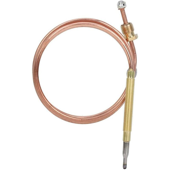 Aougo - Universal Gas Thermocouple Gas Burner Replacement Heater Gas Stove Thermocouple Thermocouple Adapter with Nuts Set Barbecue Gas Heater