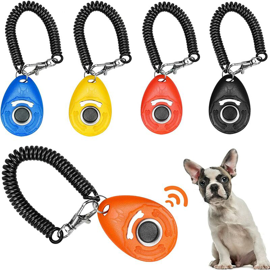 Training Dog Training Clickers, Training Training Clickers with Strap for Pets Horse, Cat and Dog, 5 PCS Training Button Clicker Multicolor
