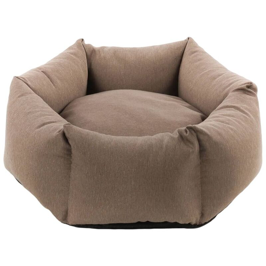 Dog Bed with Zipper Panama Hexagonal 50x18 cm Taupe FLAMINGO - Taupe