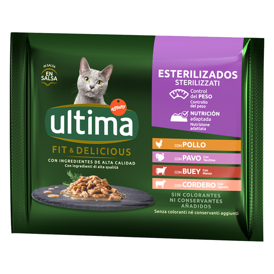 Ultima Cat Sterilised 48 x 85g - Meat Selection