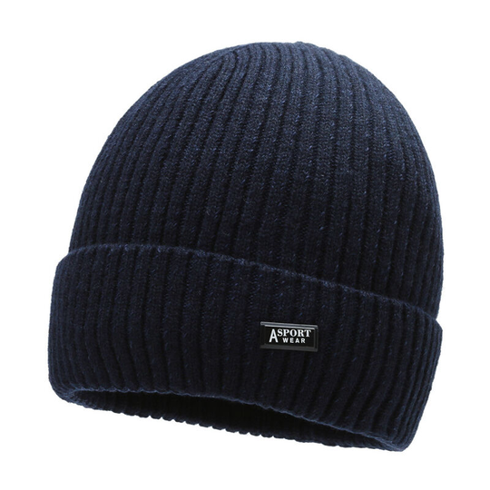 Trawler Beanie Hat Mens Thinsulate Winter Thermal Ski Beanie Hat Mens Chunky Warm (Blue)