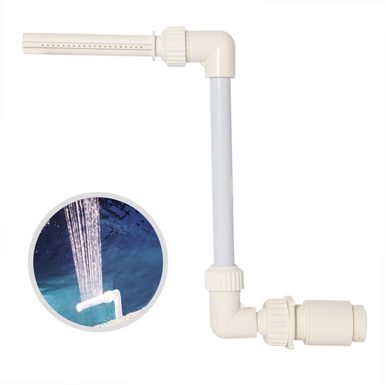 Swimming Pool Fountain Flower Shape Waterfall Spray Fountain Fits 1.5-inch Threaded Return Fittings Spa Swimming Pool Tools, Type 1 - Type 1