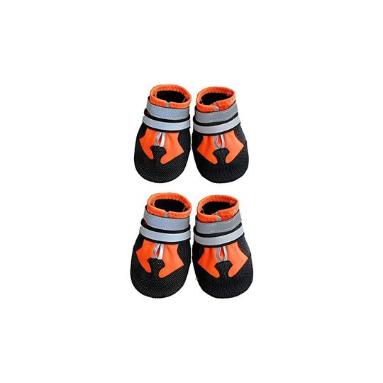 Sun Flowergb - Protective Dog Boots, Dog Booties, 4 Pack Waterproof Dog Shoes, for Beagle, Small Bulldog, Cocker Spaniel, Corgi (m)