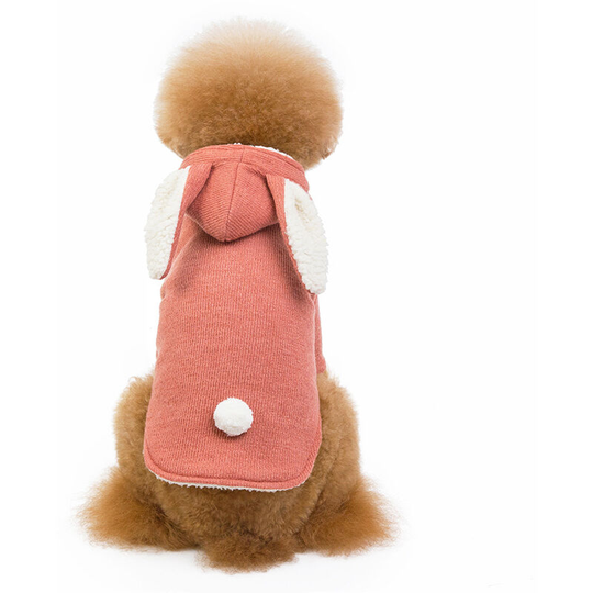 Autumn and winter new pet supplies big ears rabbit padded pet cotton clothes Teddy Pomeranian dog clothes , m (chest 42', neck 28', back 26' suitable