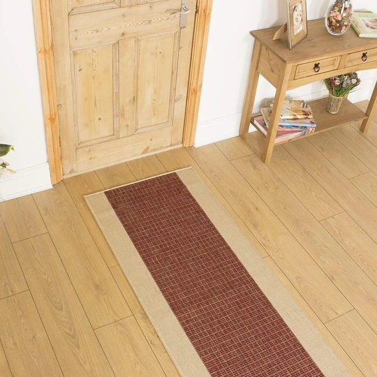 Bardolph Flatweave Red Hallway Runner Rug