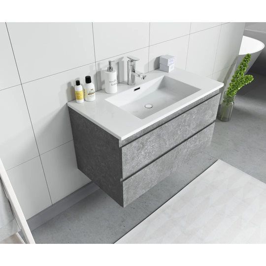 Trente 900mm Wall Hung Single Vanity Unit