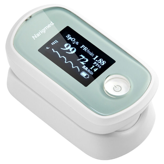 Benobby Kids - Professional Fingertip Oximeter, Digital Electronic Pulse Oximeter with Heart Rate Monitor, oled Display, led Case/Batteries