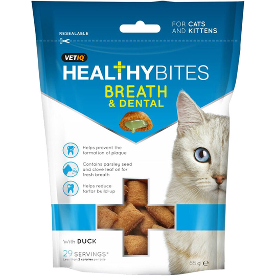 Vetiq - Breath And Dental Cat Treats (65g) (May Vary) - May Vary