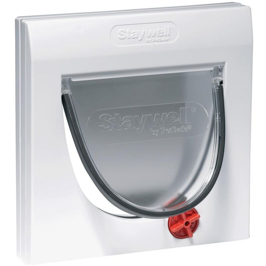 Staywell 4 Way Locking Cat Flap With Tunnel (One Size) (White) - White