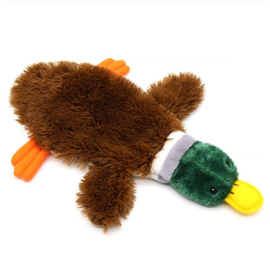 Ilovemilan - 2-in-1 Stuffless Squeaky Dog Toys with Soft, Durable Fabric for Small, Medium, and Large Pets, No Stuffing for Indoor Play, Holds a