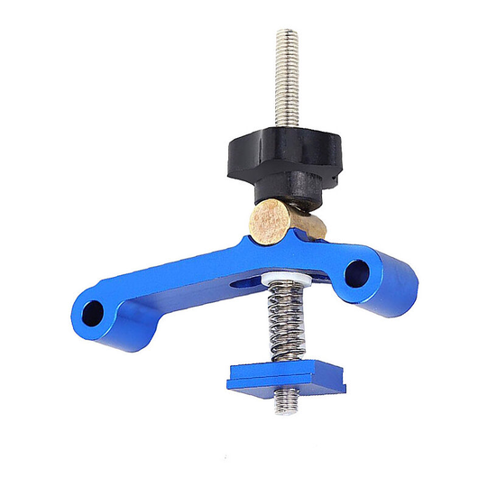 BR-Vie Set of T-Slot Clamps Blue Track Clamps Aluminum Alloy Rail Woodworking Clamps Blue