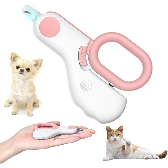 2 Pack Small Animal Nail Clipper, Cat Nail Clipper with led Light, Cat Claw Care Kit for Home Grooming Professional Grooming Tool for Small Dog Cat