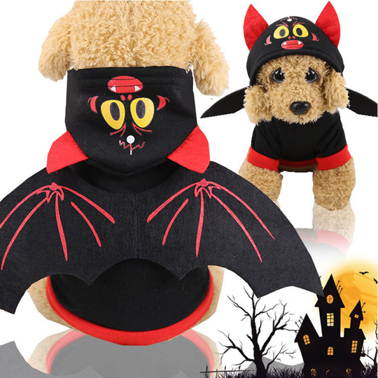 Halloween Style Pet Dog Clothes Soft Warm Autumn Winter Puppy Coat Pet Clothing Cosplay Costumes (Style 6-XS)