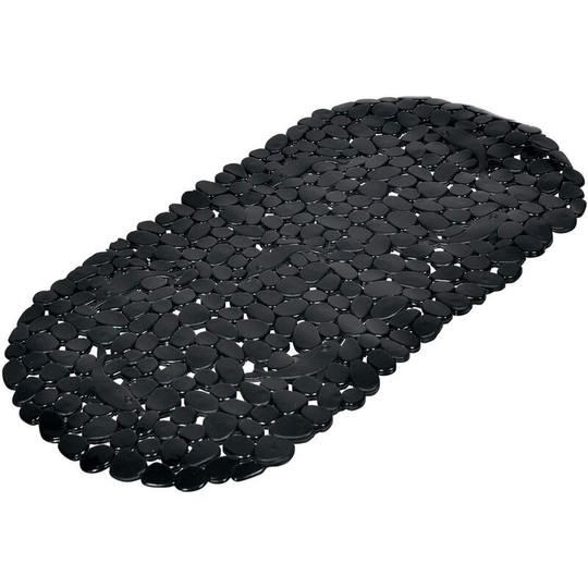 Indoor Softness Bath Mat pebble bath bottom pvc 36*69 cm vitamin black - Rhafayre
