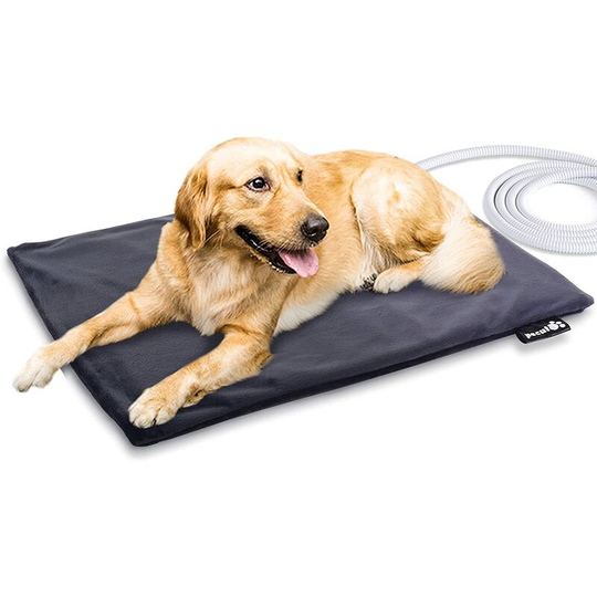 Pecute - Pet Heat Pad Large 50x65cm,Dog mats,Dog beds,Constant Heating Safe Electric Heated Mat Anti Bite Waterproof , for Puppies Kittens(2 Covers)
