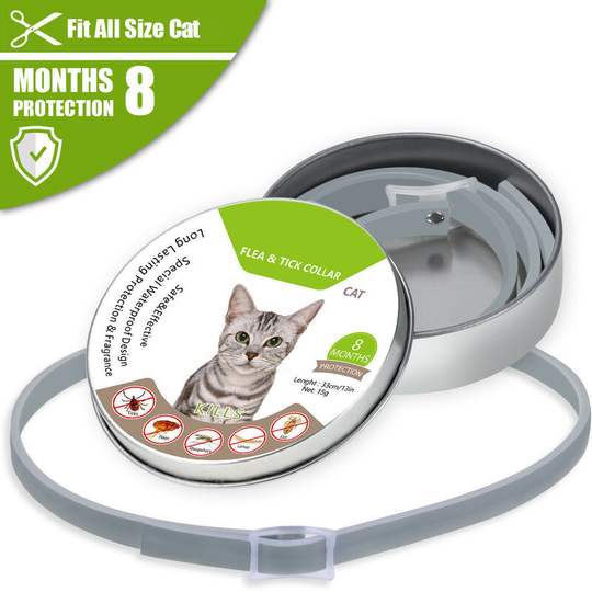 Glow Tick Collar for Dogs, Tick Collar Glow Collar Dog Adjustable Flea and Tick Prevention Collars Waterproof Fluorescent Flea Vermin Collar 34.5cm