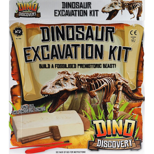 Large Dinosaur Excavation Kit - Dig Out Bones And Create A Dino Toy Model