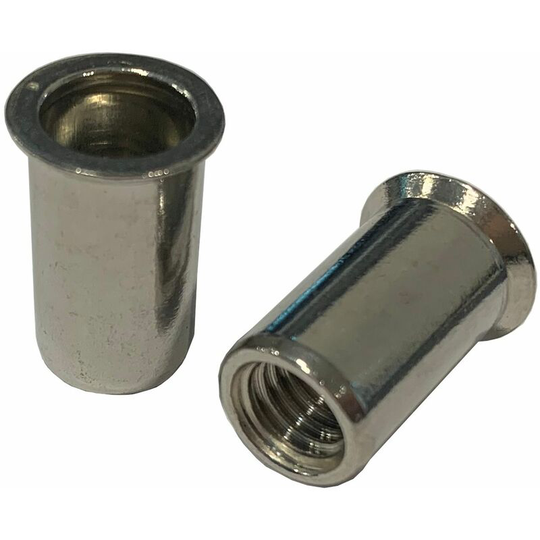 M16 Countersunk Head Blind Rivet Nut - Zinc Plated Mild Steel