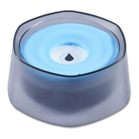 Dog Water Bowl, Spill Proof Pet Water Bowl, Floating Pet Bowl, Non Wetting Mouth Pet Water Bowl (Blue)