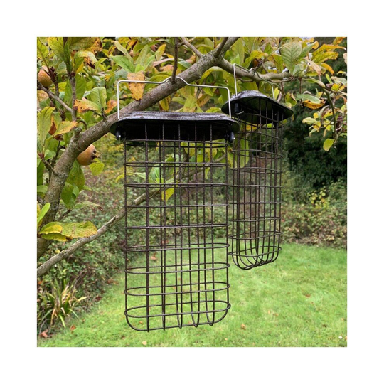 (Large Hanging Suet Block Bird Feeder Set of Two) Large Hanging Suet Block Bird Feeder