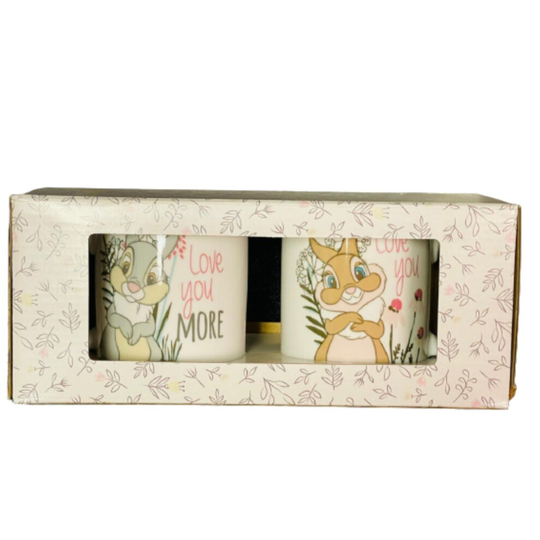((Set of 2 mugs)) Disney Thumper Rabbit Tea Pot/ Cup & Saucer/2 Mugs