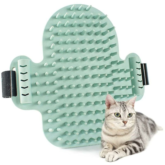 Cat Corner Brush Rubber Hair Removal Funny Cat Toy, Cat Self Groomer Wall Corner Brush Massage To Relieve Itching