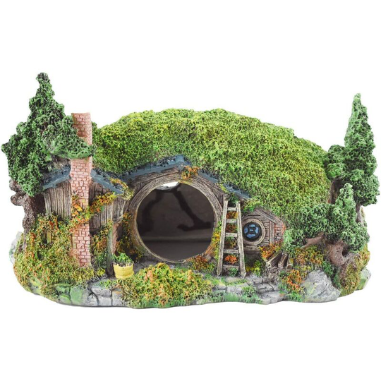 Benobby Kids - Hobbit House,Aquarium Decoration Cave,For Fish Tank,Natural Habitat Ornament For Fish Tank Small Fish Hideout