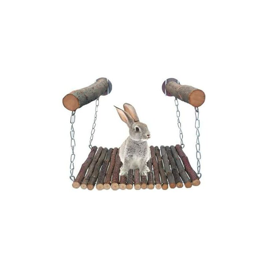 Apple Wood Stick Bed Toy, Pet Cat Squirrel Rabbit Bite Swing