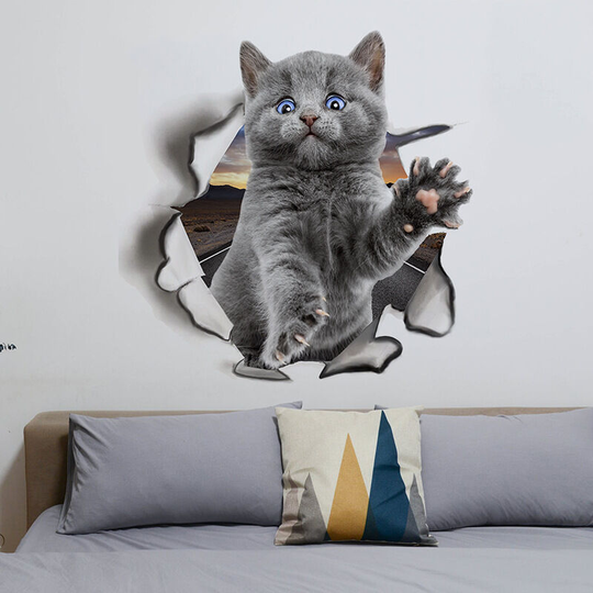 2 Pack Cat Car Window Stickers