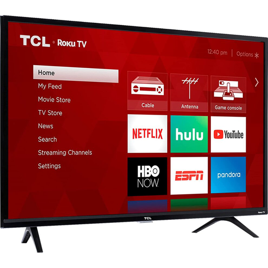 Refurbished TCL 40S325 40 Inch 1080p Smart LED Roku TV (2019) 40 Inches