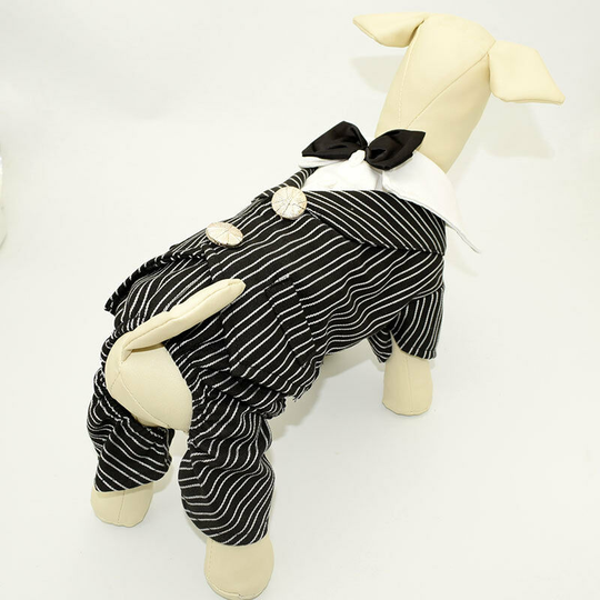 Suit dress dog four-legged suit clothes spring and summer dog clothes Teddy Bichon m (chest 41', neck 27', back 26', suitable for weight 5 pounds),