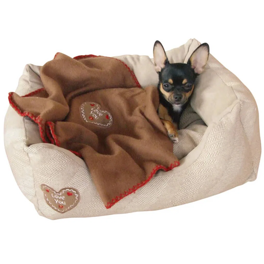 Kerbl Dog Bed Love You Beige