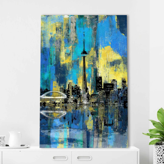 Toronto Skyline Wonders 6 - Wrapped Canvas Graphic Art Print