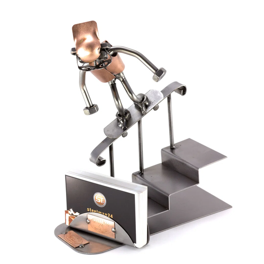 Skateboard Stair Railing Screw Man Place Card Holder